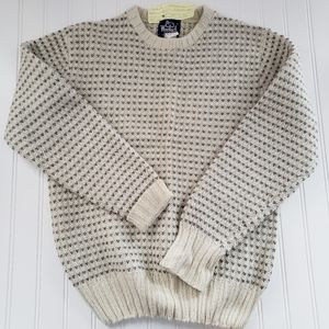 Vintage Woolrich Nordic natural wool sweater